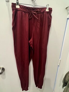 lululemon athletica Maroon Drawstring Track Joggers